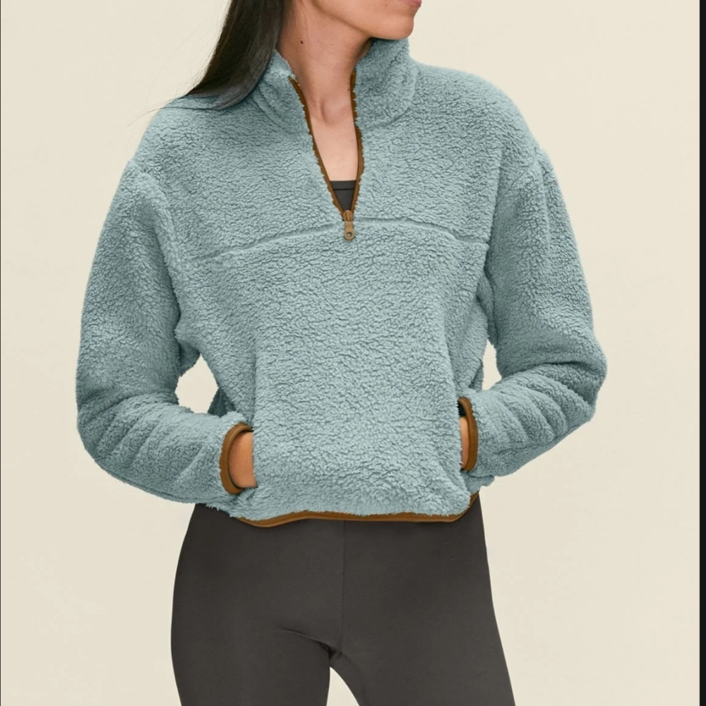 Girlfriend Collective Half-Zip Sherpa
